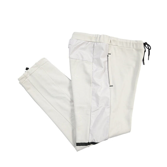 HERNO “Laminar” コットン100% 異素材コンビイージーパンツ ライトグレー XS | GUARDAROBA MILANO OFFICIAL STORE