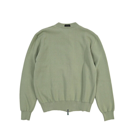 HERNO Laminar コットンニットジップカーディガン グリーン 50 | GUARDAROBA MILANO OFFICIAL STORE