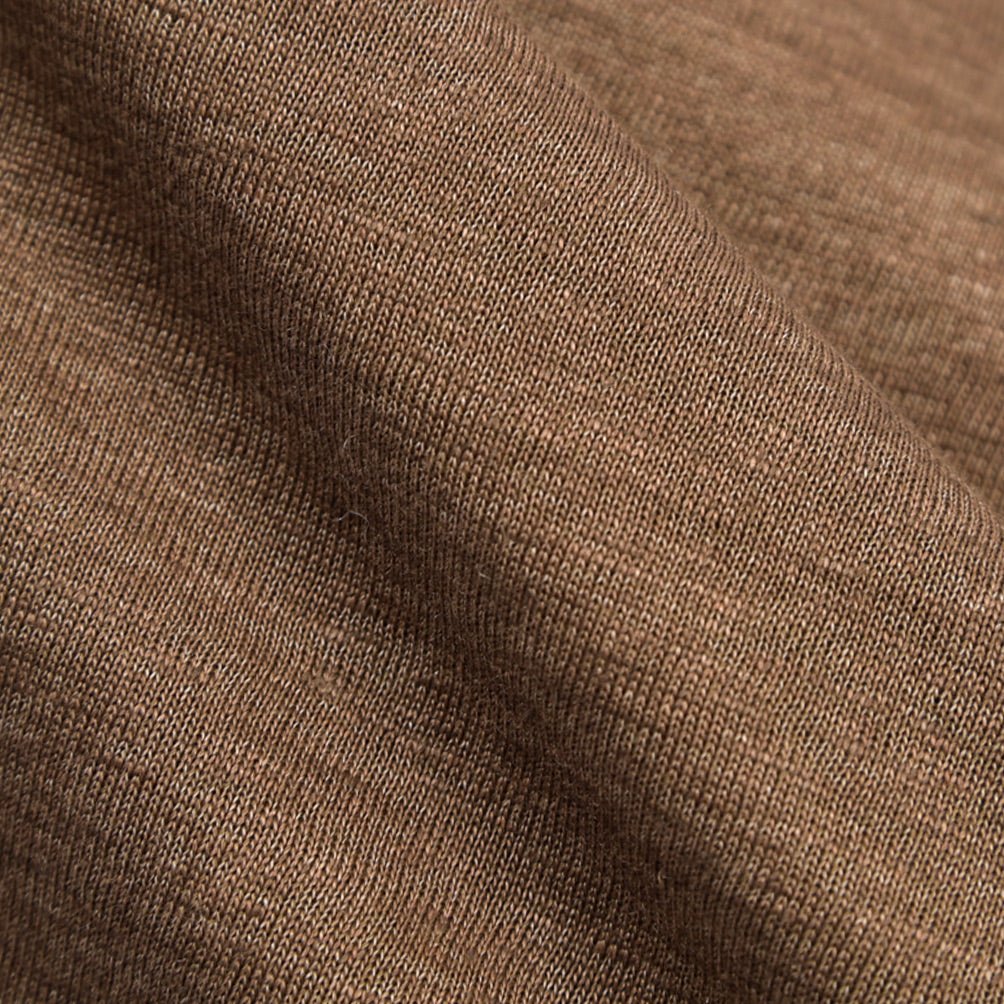 HERNO ヘルノ / コットン混リネン 半袖ニットTシャツ / メンズ