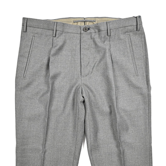 INCOTEX SUPER 100's ヴァージンウール100% ワンタックテーパードパンツ｜426155｜GUARDAROBA MILANO OFFICIAL STORE