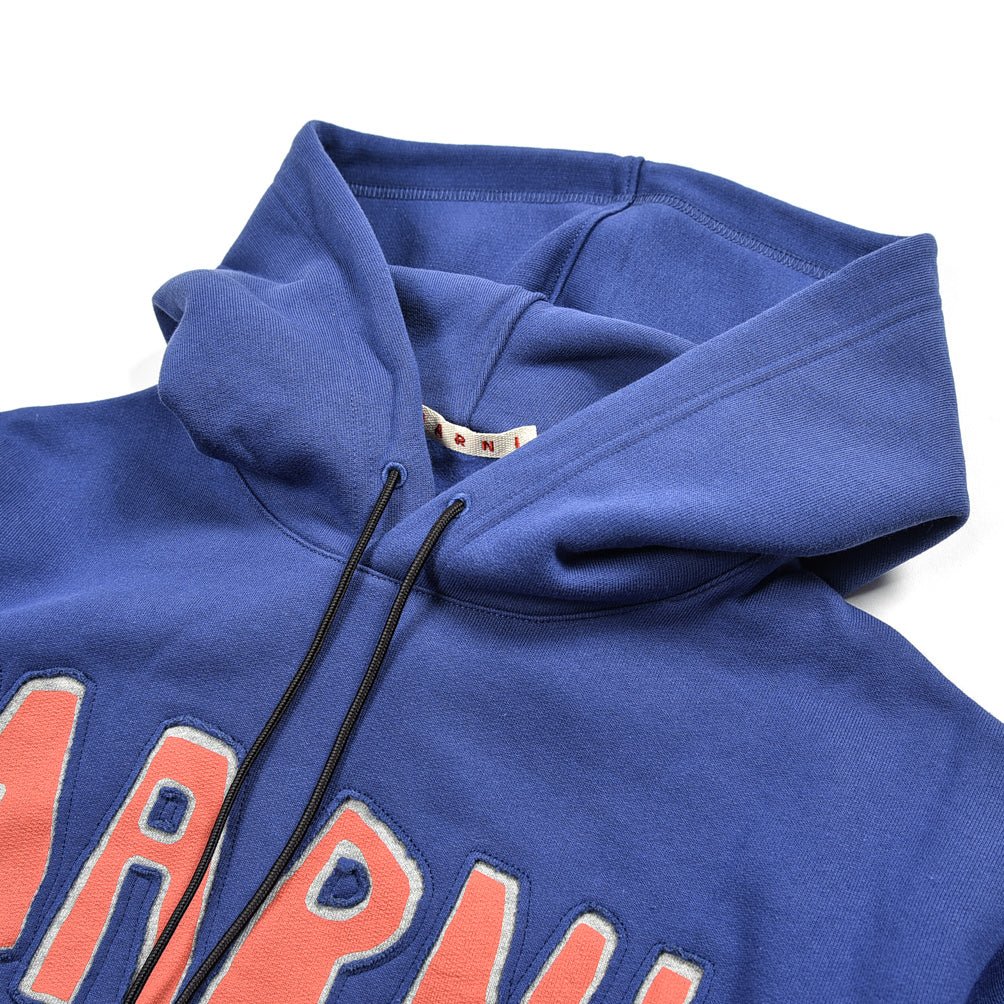 春セール｜MARNI コットン100% 裏起毛プルオーバースウェットロゴパーカー｜GUARDAROBA MILANO OFFICIAL STORE