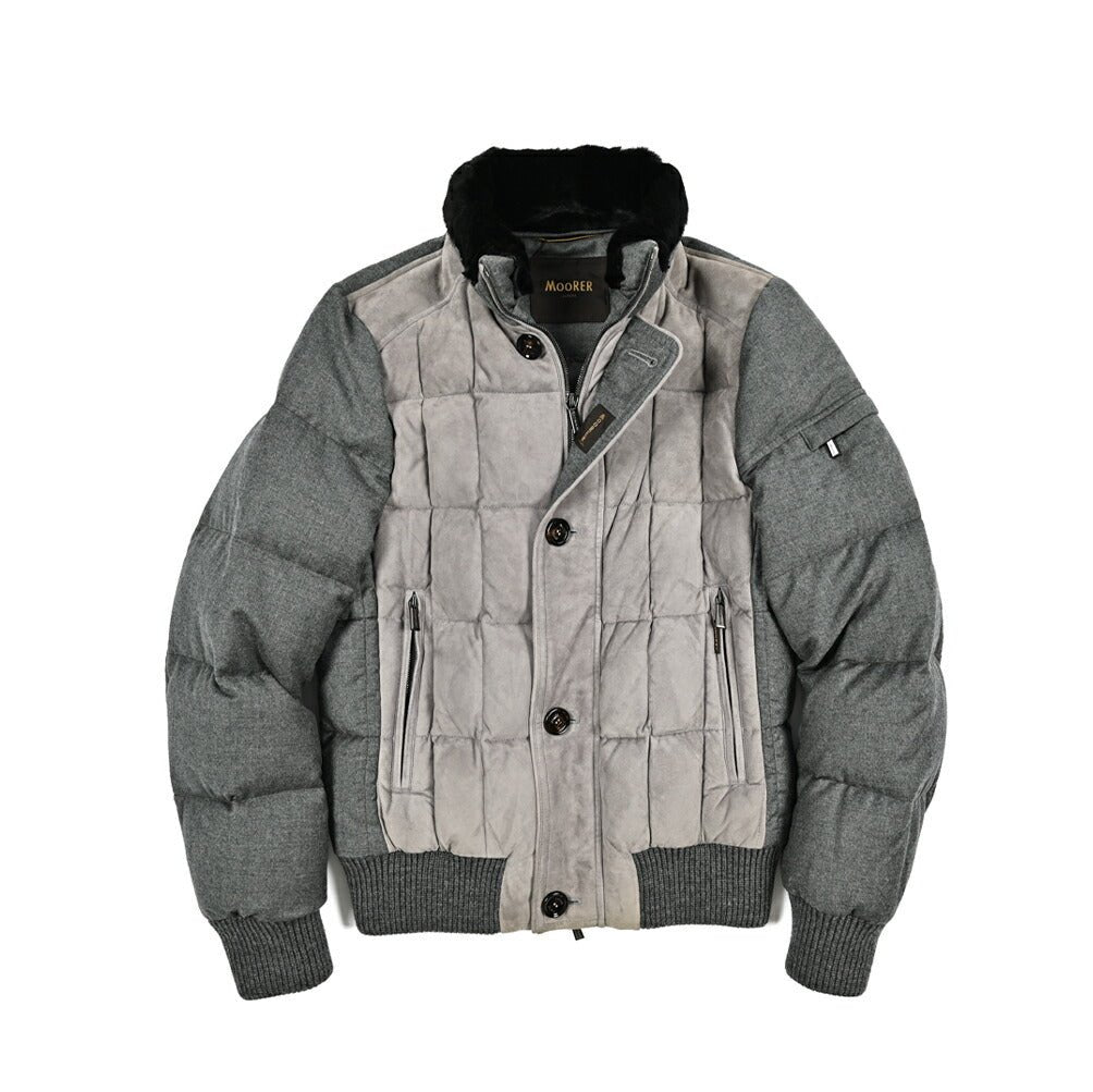 MOORER "AGON - URL" 異素材コンビ スタンドカラーダウンジャケット｜420339 - 46｜GUARDAROBA MILANO OFFICIAL STORE
