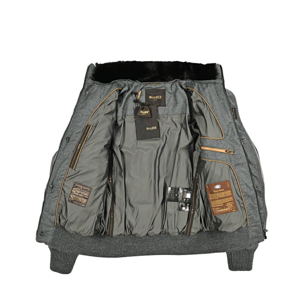 MOORER "AGON - URL" 異素材コンビ スタンドカラーダウンジャケット｜420339 - 46｜GUARDAROBA MILANO OFFICIAL STORE