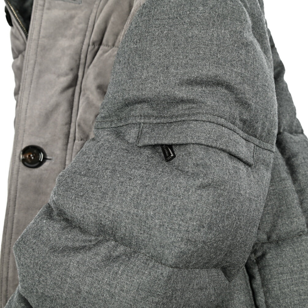 MOORER "AGON - URL" 異素材コンビ スタンドカラーダウンジャケット｜420339 - 46｜GUARDAROBA MILANO OFFICIAL STORE