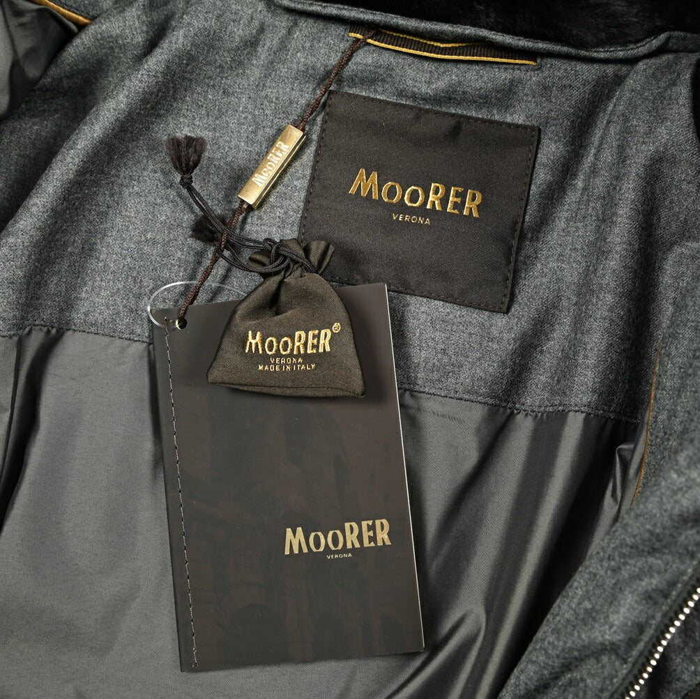 MOORER "AGON - URL" 異素材コンビ スタンドカラーダウンジャケット｜420339 - 46｜GUARDAROBA MILANO OFFICIAL STORE