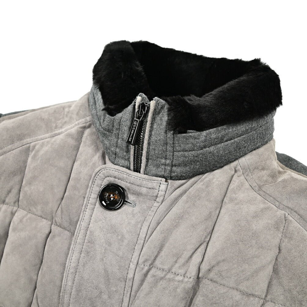 MOORER "AGON - URL" 異素材コンビ スタンドカラーダウンジャケット｜420339 - 46｜GUARDAROBA MILANO OFFICIAL STORE