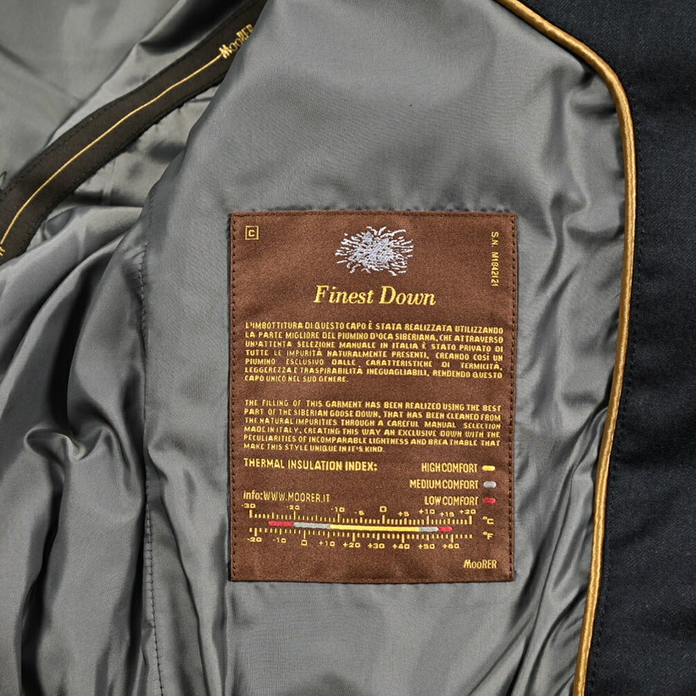 MOORER "AGON - URL" 異素材コンビ スタンドカラーダウンジャケット｜420341｜GUARDAROBA MILANO OFFICIAL STORE