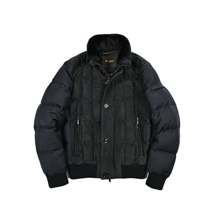 MOORER "AGON - URL" 異素材コンビ スタンドカラーダウンジャケット｜420341｜GUARDAROBA MILANO OFFICIAL STORE