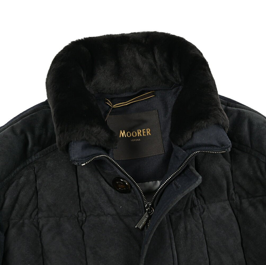 MOORER "AGON - URL" 異素材コンビ スタンドカラーダウンジャケット｜420341｜GUARDAROBA MILANO OFFICIAL STORE