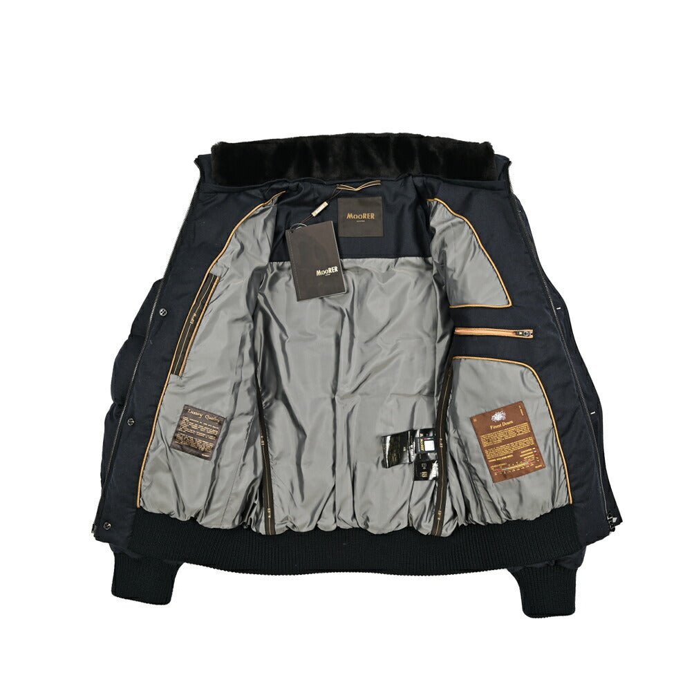 MOORER "AGON - URL" 異素材コンビ スタンドカラーダウンジャケット｜420341｜GUARDAROBA MILANO OFFICIAL STORE