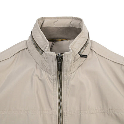 MOORER “AIDEN-WCO” ポリエステル100% 軽撥水スタンドカラーボンバージャケット ベージュ(STONE) 48 | GUARDAROBA MILANO OFFICIAL STORE