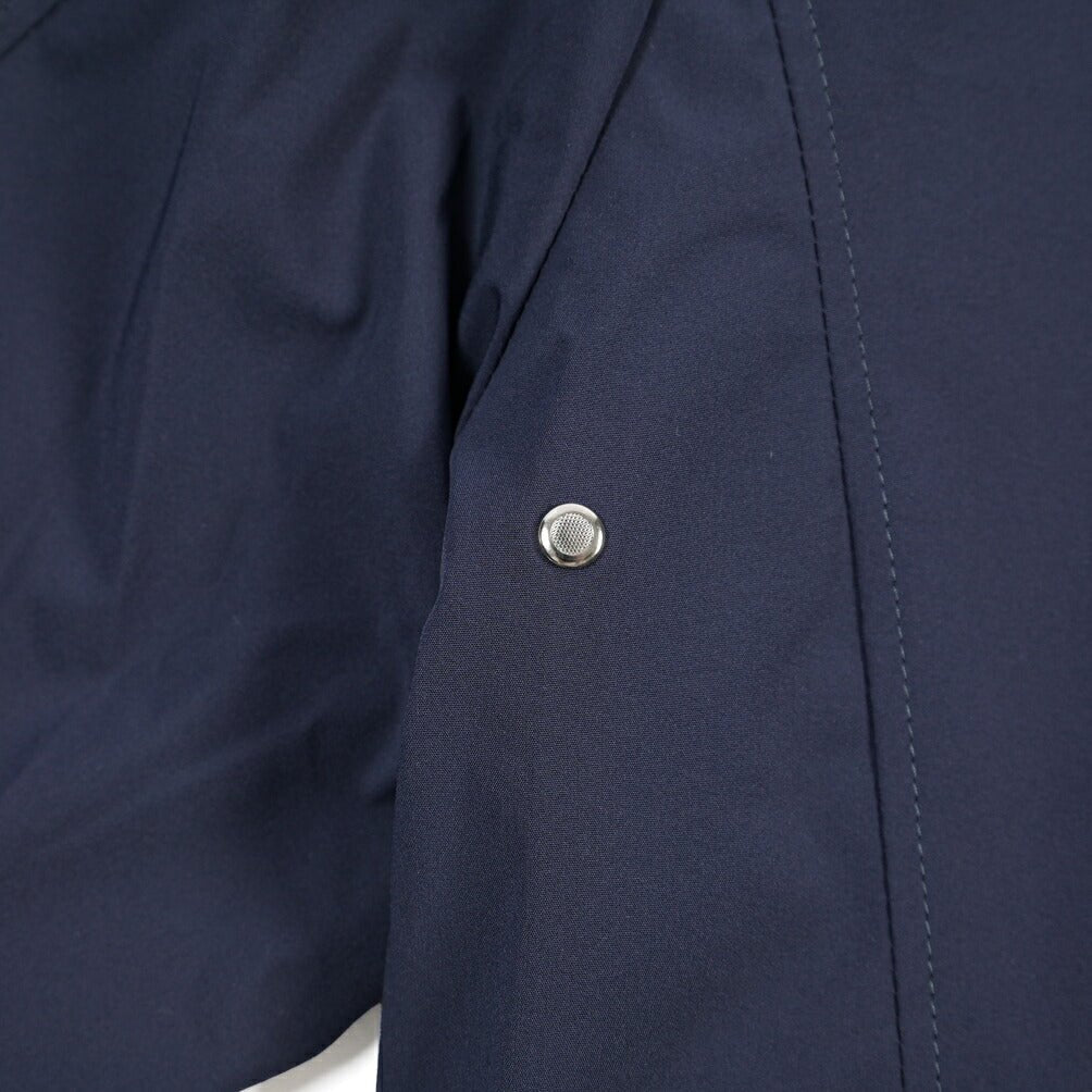 MOORER “ALBERTI-KN” 2軸方向ストレッチナイロン スタンドカラーボンバージャケット / ACQUA RESISTANT (撥水) ネイビー(INDACO) 48 | GUARDAROBA MILANO OFFICIAL STORE