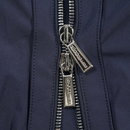 MOORER “ALBERTI-KN” 2軸方向ストレッチナイロン スタンドカラーボンバージャケット / ACQUA RESISTANT (撥水) ネイビー(INDACO) 48 | GUARDAROBA MILANO OFFICIAL STORE