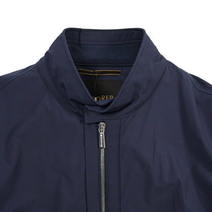 MOORER “ALBERTI-KN” 2軸方向ストレッチナイロン スタンドカラーボンバージャケット / ACQUA RESISTANT (撥水) ネイビー(INDACO) 48 | GUARDAROBA MILANO OFFICIAL STORE