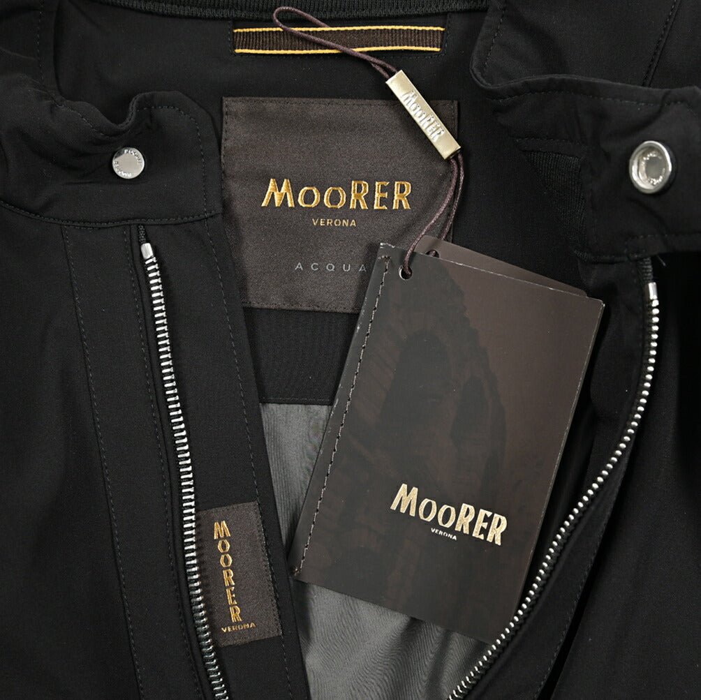 MOORER ALBERTI - KN ストレッチナイロン ダブルジップボンバージャケット / ACQUA RESISTANT(撥水)｜435935-48｜GUARDAROBA MILANO OFFICIAL STORE
