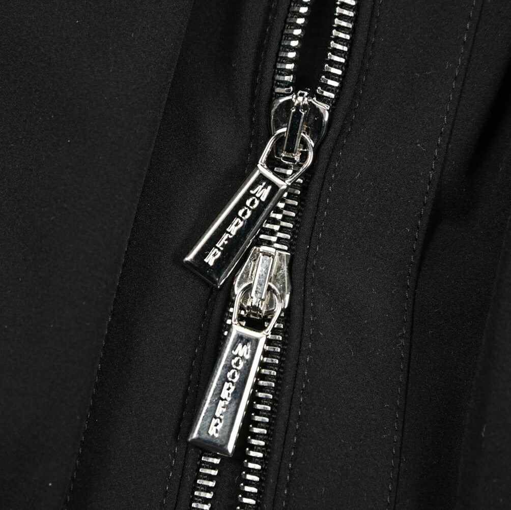MOORER ALBERTI - KN ストレッチナイロン ダブルジップボンバージャケット / ACQUA RESISTANT(撥水)｜435935-48｜GUARDAROBA MILANO OFFICIAL STORE