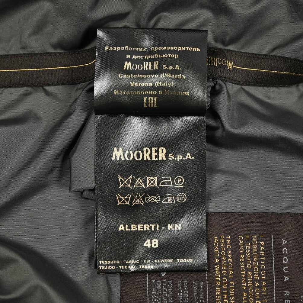 MOORER ALBERTI - KN ストレッチナイロン ダブルジップボンバージャケット / ACQUA RESISTANT(撥水)｜435935-48｜GUARDAROBA MILANO OFFICIAL STORE