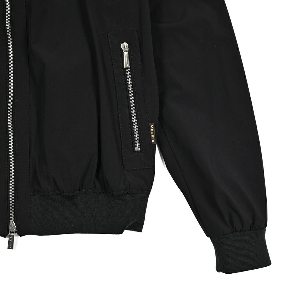 MOORER ALBERTI - KN ストレッチナイロン ダブルジップボンバージャケット / ACQUA RESISTANT(撥水)｜435935-48｜GUARDAROBA MILANO OFFICIAL STORE