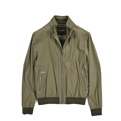 MOORER ALBERTI - KN ストレッチナイロン ダブルジップボンバージャケット / ACQUA RESISTANT(撥水)｜435941｜GUARDAROBA MILANO OFFICIAL STORE