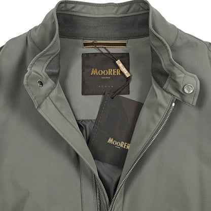 MOORER ALBERTI - KN ストレッチナイロン シングルライダースジャケット / ACQUA RESISTANT(撥水)｜436045｜GUARDAROBA MILANO OFFICIAL STORE