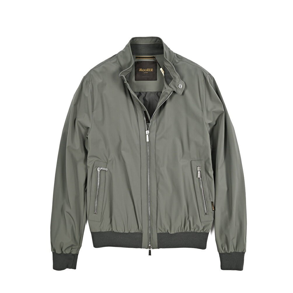MOORER ALBERTI - KN ストレッチナイロン シングルライダースジャケット / ACQUA RESISTANT(撥水)｜436045｜GUARDAROBA MILANO OFFICIAL STORE
