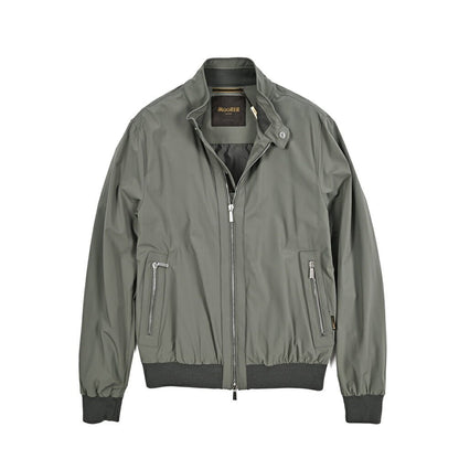 MOORER ALBERTI - KN ストレッチナイロン シングルライダースジャケット / ACQUA RESISTANT(撥水)｜436045｜GUARDAROBA MILANO OFFICIAL STORE