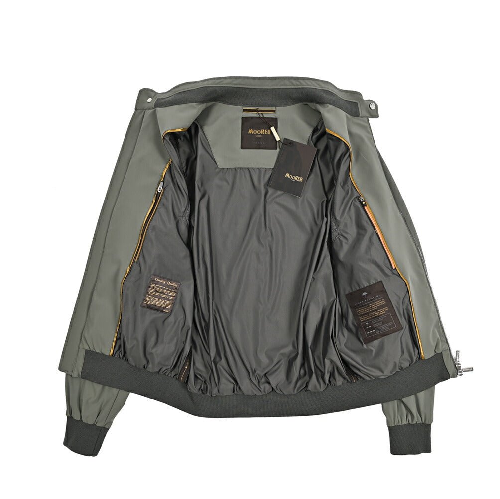 MOORER ALBERTI - KN ストレッチナイロン シングルライダースジャケット / ACQUA RESISTANT(撥水)｜436045｜GUARDAROBA MILANO OFFICIAL STORE