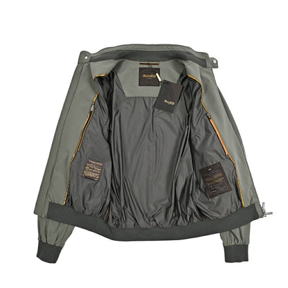 MOORER ALBERTI - KN ストレッチナイロン シングルライダースジャケット / ACQUA RESISTANT(撥水)｜436045｜GUARDAROBA MILANO OFFICIAL STORE