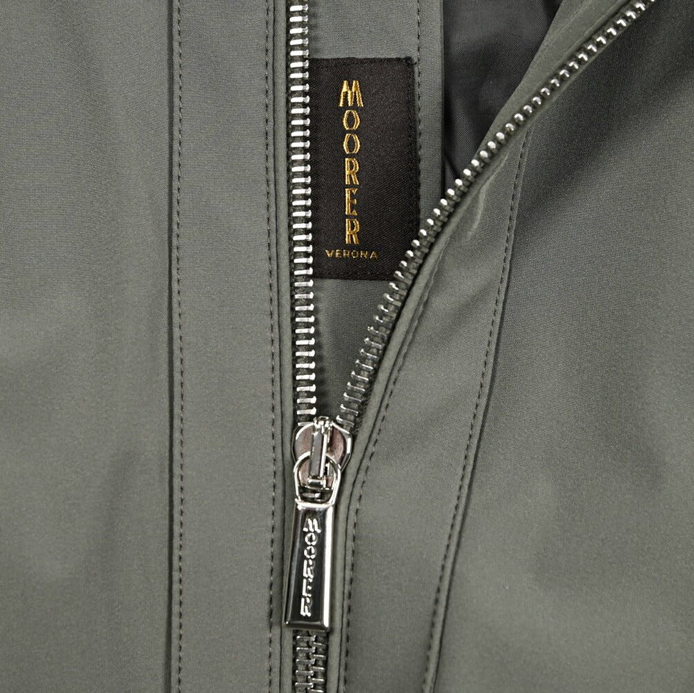 MOORER ALBERTI - KN ストレッチナイロン シングルライダースジャケット / ACQUA RESISTANT(撥水)｜436045｜GUARDAROBA MILANO OFFICIAL STORE