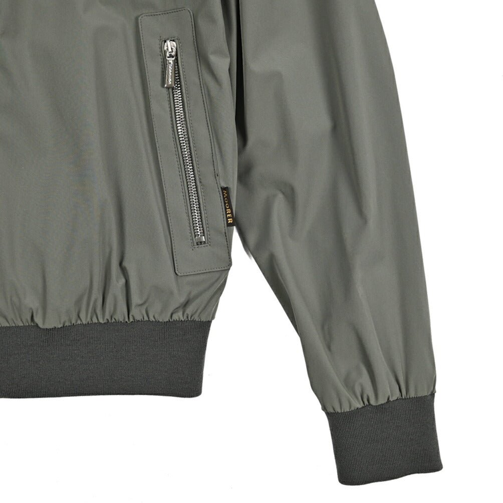 MOORER ALBERTI - KN ストレッチナイロン シングルライダースジャケット / ACQUA RESISTANT(撥水)｜436045｜GUARDAROBA MILANO OFFICIAL STORE
