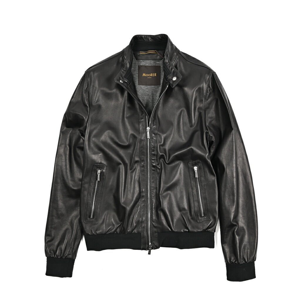 MOORER ALBERTI - PE シングルライダースレザージャケット｜436040｜GUARDAROBA MILANO OFFICIAL STORE