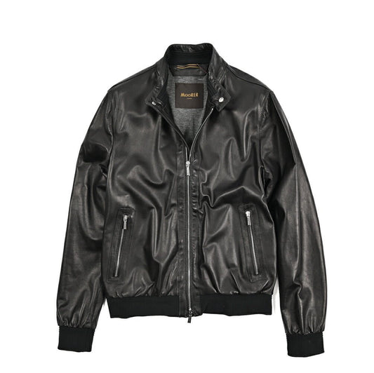 MOORER ALBERTI - PE シングルライダースレザージャケット｜436040｜GUARDAROBA MILANO OFFICIAL STORE