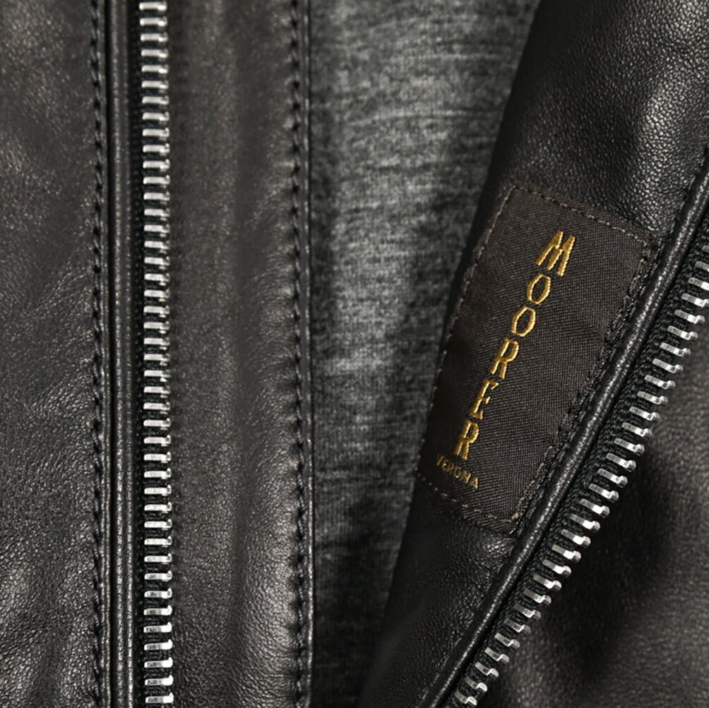MOORER ALBERTI - PE シングルライダースレザージャケット｜436040｜GUARDAROBA MILANO OFFICIAL STORE