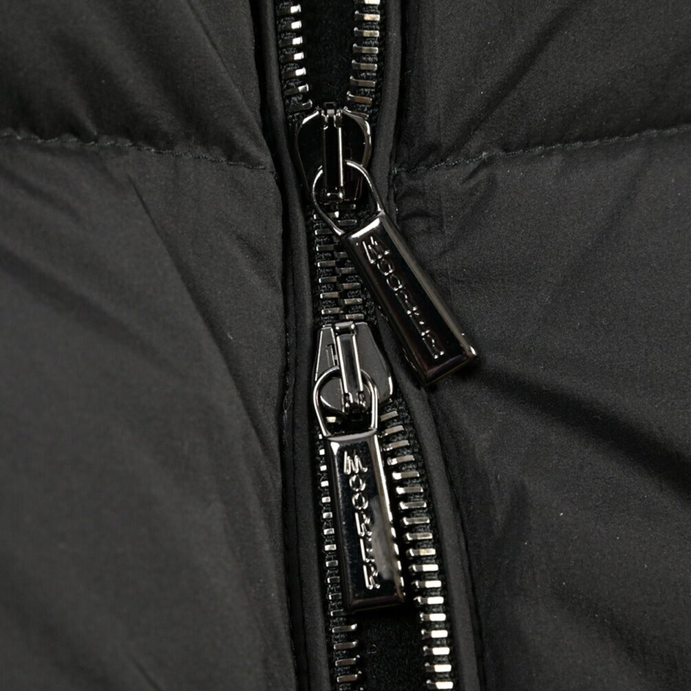 MOORER “ALLORI-LSM” カシミヤ混ウール フード付きダウンジャケット ブラック(NERO) 46 | GUARDAROBA MILANO OFFICIAL STORE