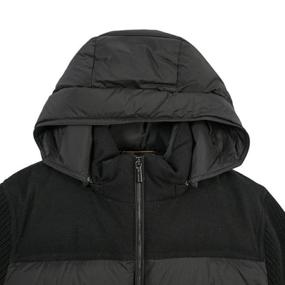 MOORER “ALLORI-LSM” カシミヤ混ウール フード付きダウンジャケット ブラック(NERO) 46 | GUARDAROBA MILANO OFFICIAL STORE