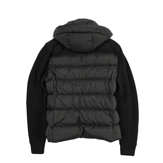 MOORER “ALLORI-LSM” カシミヤ混ウール フード付きダウンジャケット ブラック(NERO) 46 | GUARDAROBA MILANO OFFICIAL STORE