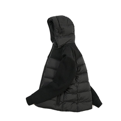 MOORER “ALLORI-LSM” カシミヤ混ウール フード付きダウンジャケット ブラック(NERO) 46 | GUARDAROBA MILANO OFFICIAL STORE