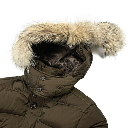 MOORER "ALPES - 4DM" ナイロン100% ファーフード付きダウンジャケット / ACQUA PROOF (防水)｜420368 - 46｜GUARDAROBA MILANO OFFICIAL STORE