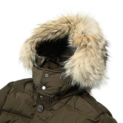 MOORER "ALPES - 4DM" ナイロン100% ファーフード付きダウンジャケット / ACQUA PROOF (防水)｜420368 - 46｜GUARDAROBA MILANO OFFICIAL STORE