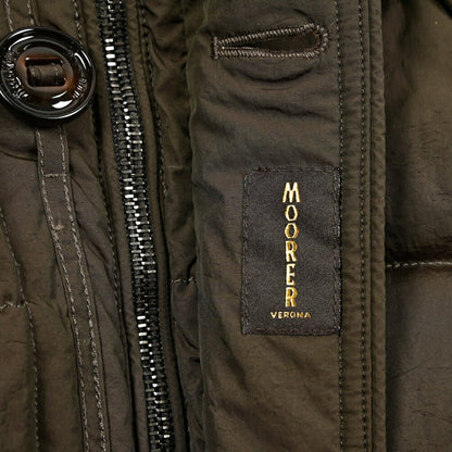 MOORER "ALPES - 4DM" ナイロン100% ファーフード付きダウンジャケット / ACQUA PROOF (防水)｜420368 - 46｜GUARDAROBA MILANO OFFICIAL STORE