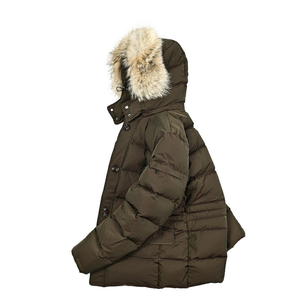 MOORER "ALPES - 4DM" ナイロン100% ファーフード付きダウンジャケット / ACQUA PROOF (防水)｜420368 - 46｜GUARDAROBA MILANO OFFICIAL STORE