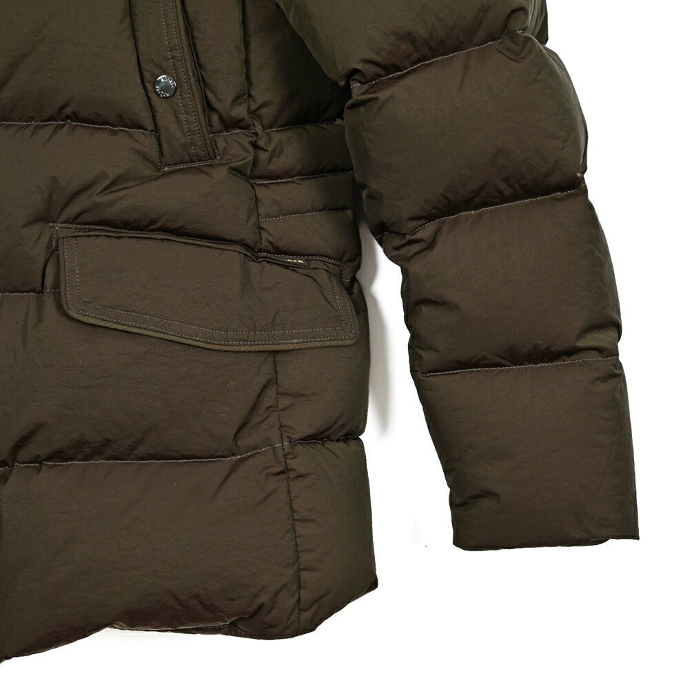 MOORER "ALPES - 4DM" ナイロン100% ファーフード付きダウンジャケット / ACQUA PROOF (防水)｜420368 - 46｜GUARDAROBA MILANO OFFICIAL STORE