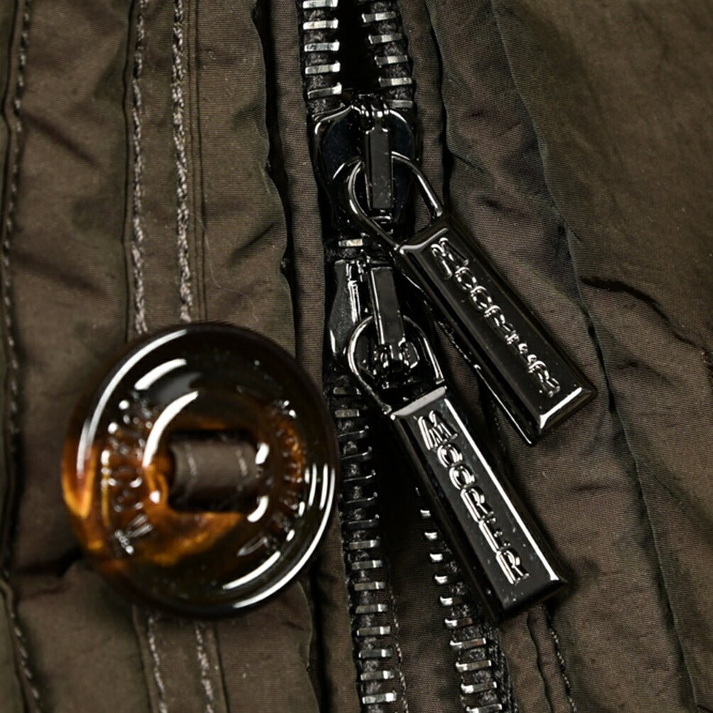 MOORER "ALPES - 4DM" ナイロン100% ファーフード付きダウンジャケット / ACQUA PROOF (防水)｜420368 - 46｜GUARDAROBA MILANO OFFICIAL STORE