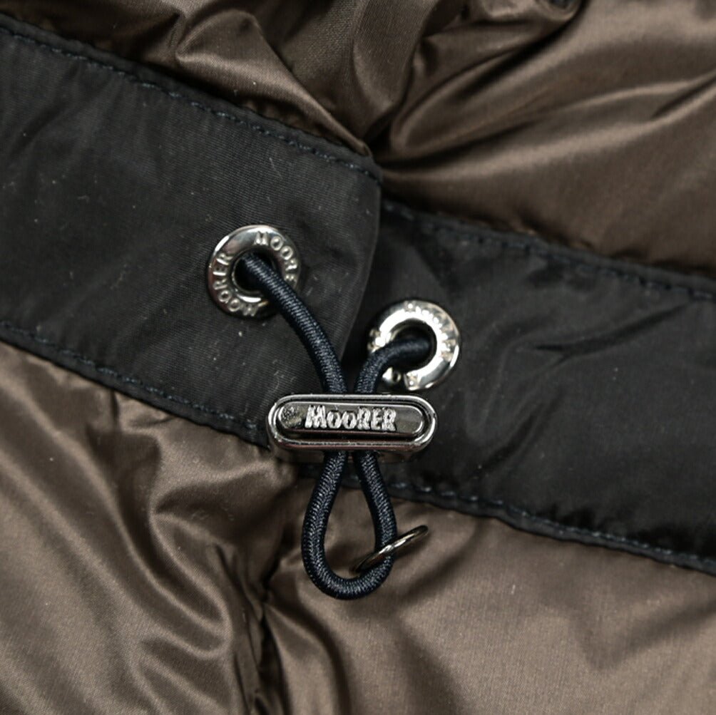 MOORER "ALPES - AMC" ナイロン100% ファーフード付きダウンジャケット｜420442｜GUARDAROBA MILANO OFFICIAL STORE