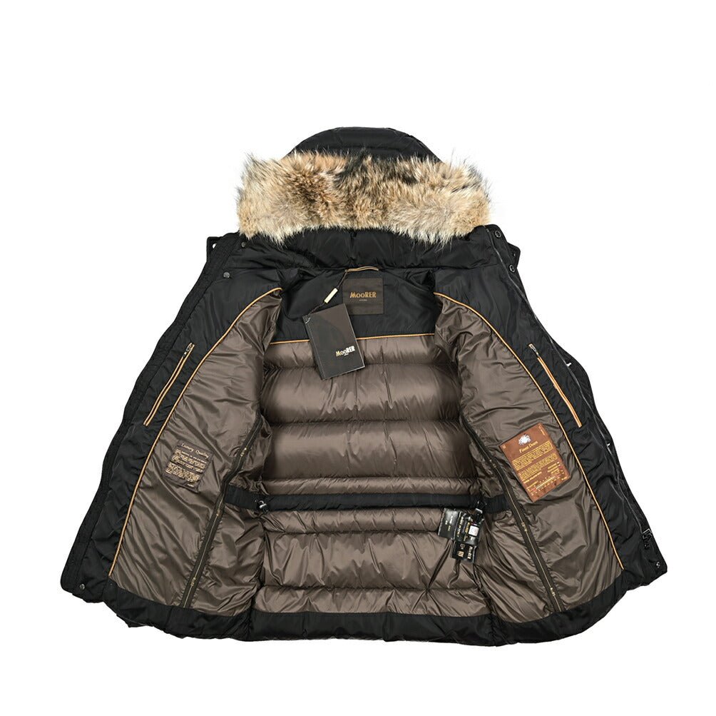 MOORER "ALPES - AMC" ナイロン100% ファーフード付きダウンジャケット｜420442｜GUARDAROBA MILANO OFFICIAL STORE