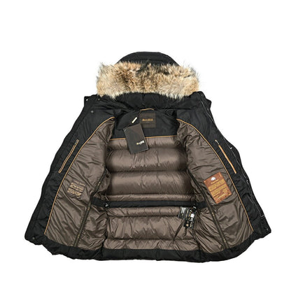 MOORER "ALPES - AMC" ナイロン100% ファーフード付きダウンジャケット｜420442｜GUARDAROBA MILANO OFFICIAL STORE