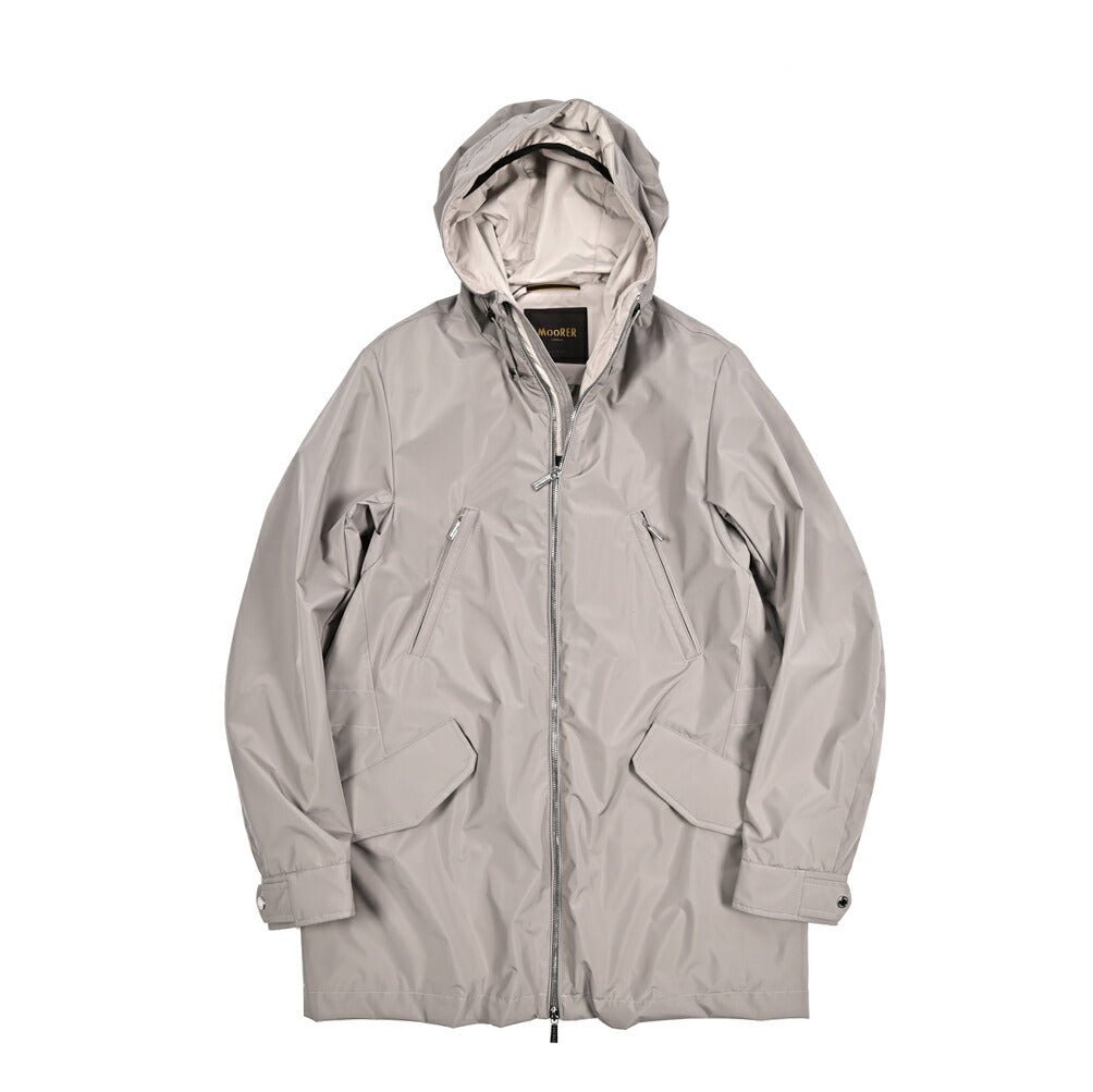 MOORER ALVIN - STP ポリエステル100% フード付きコート / ACQUA PROOF(防水)｜435905-50｜GUARDAROBA MILANO OFFICIAL STORE