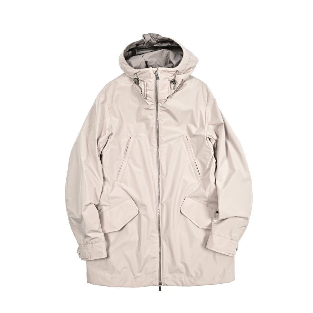 MOORER ALVIN - STP ポリエステル100% フード付きジップアップコート / ACQUA PROOF(防水)｜436838｜GUARDAROBA MILANO OFFICIAL STORE