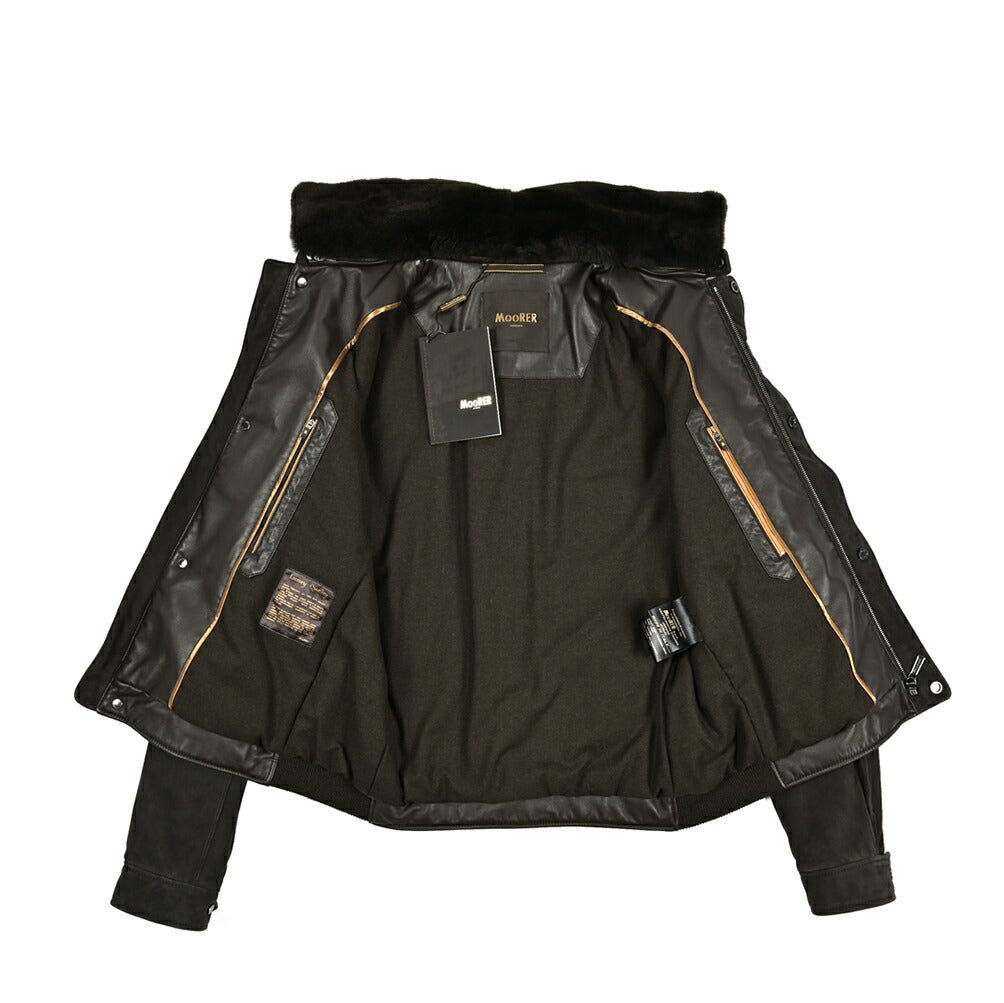 MOORER "ANFOSSI - UR" スエードレザー 中綿フライトジャケット｜420485｜GUARDAROBA MILANO OFFICIAL STORE