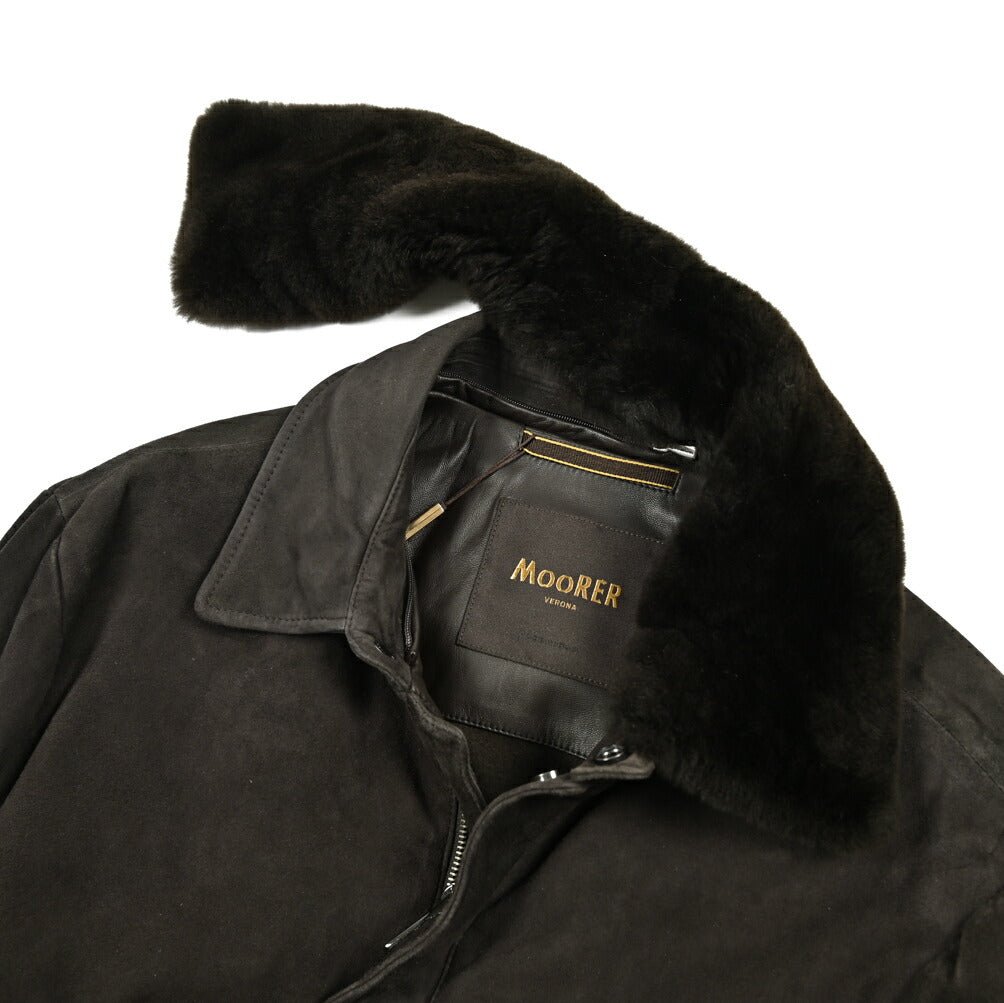 MOORER "ANFOSSI - UR" スエードレザー 中綿フライトジャケット｜420485｜GUARDAROBA MILANO OFFICIAL STORE